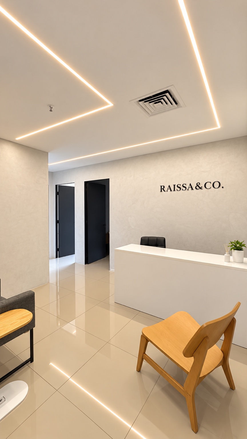 Recepção da unidade Barra da Tijuca do Studio Raissa Velasco